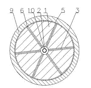 Roller shell roller capable of heating with heat conducting oil