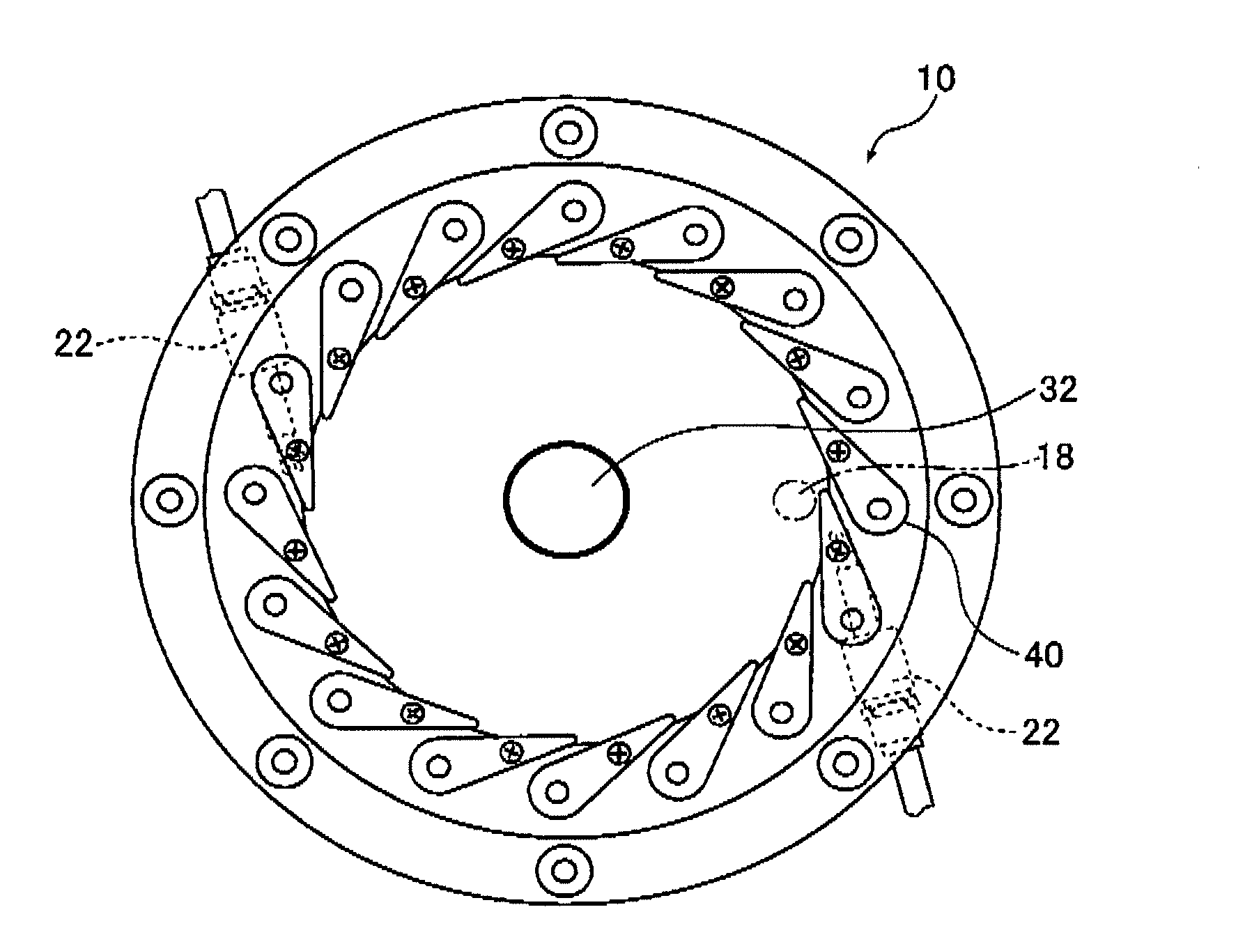 Powder classifying device