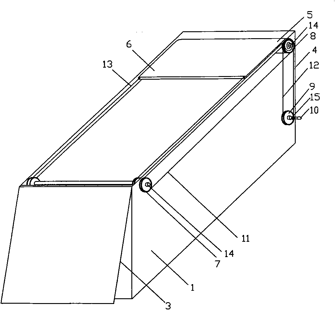 Containerized transport method of a large quantity of solid bulk cargos as well as solid bulk cargo container and decrater thereof