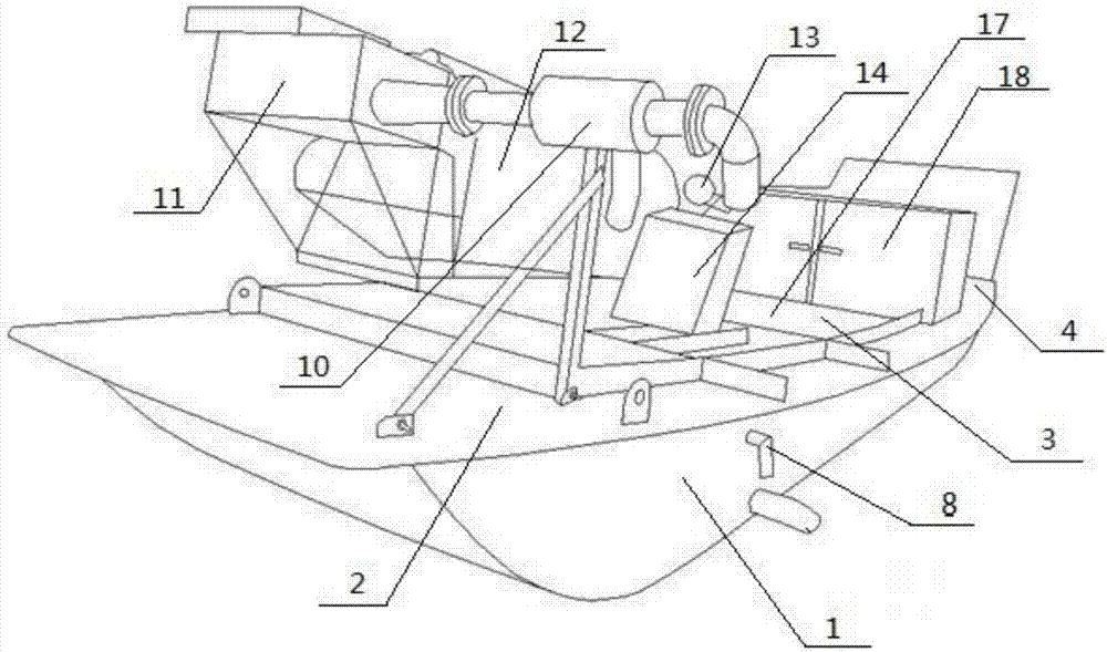 Aquatic product collecting ship