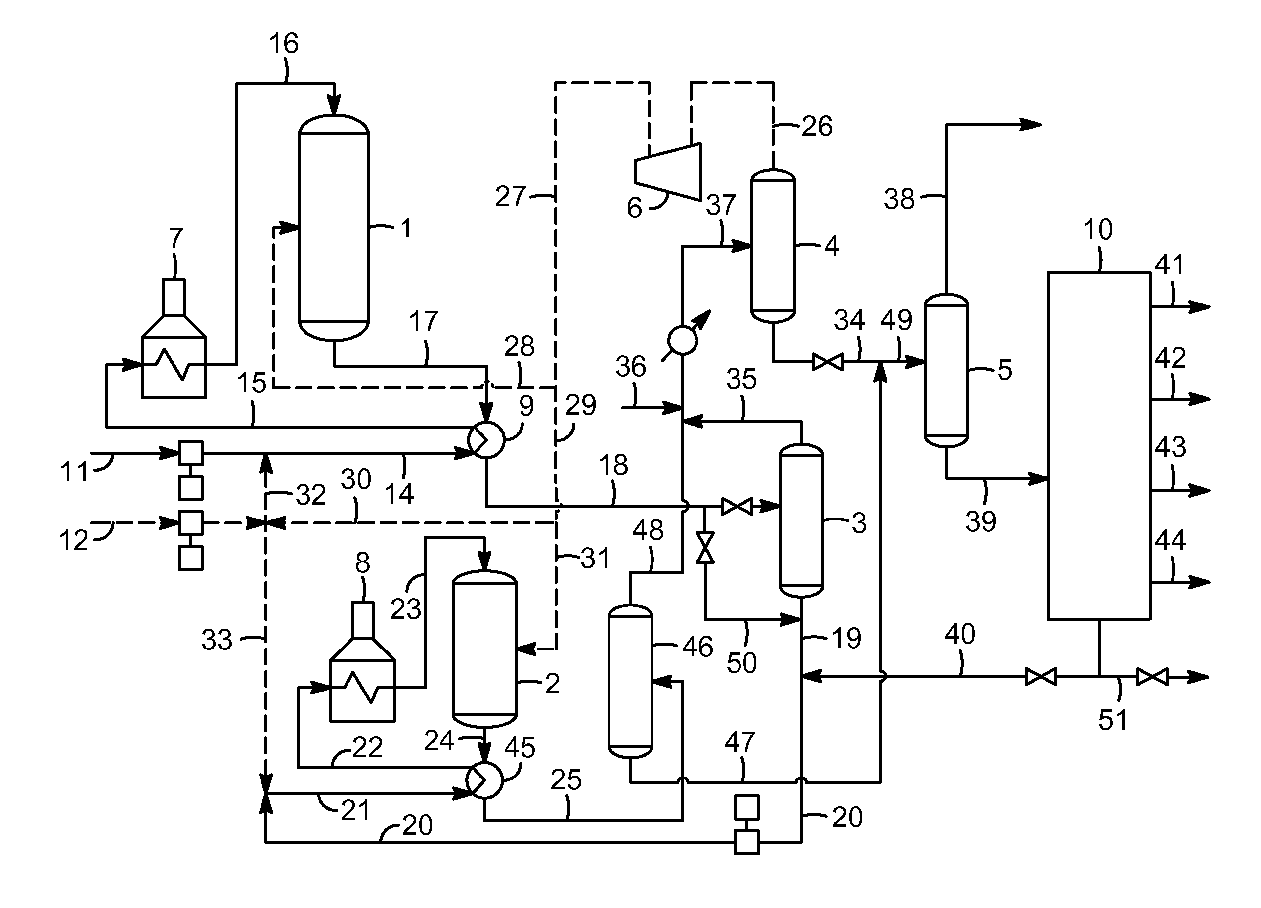 Selective hydrocracking process for either naphtha or distillate production