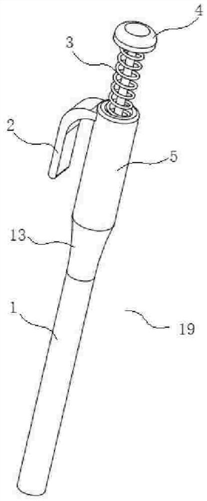 A skin abscess treatment device