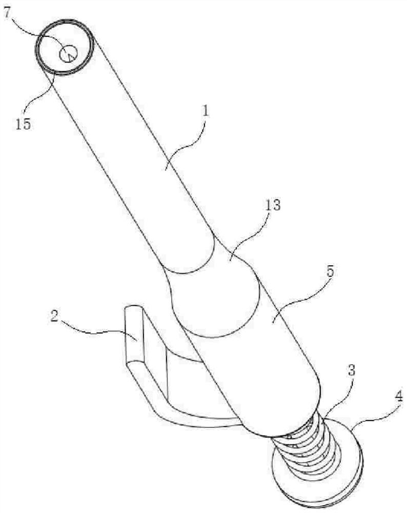 A skin abscess treatment device