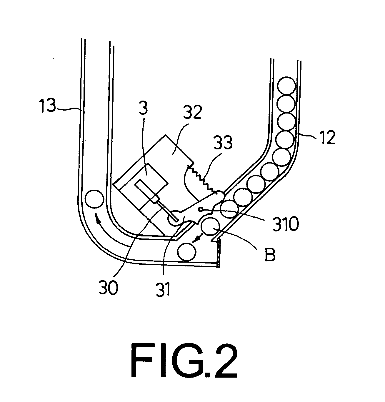 Table tennis ball service machine