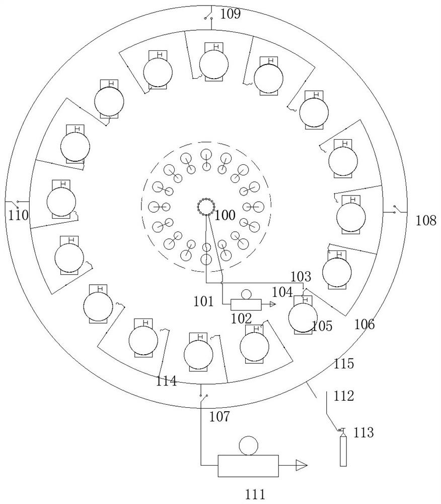 Automatic sampling and cleaning instrument for containers