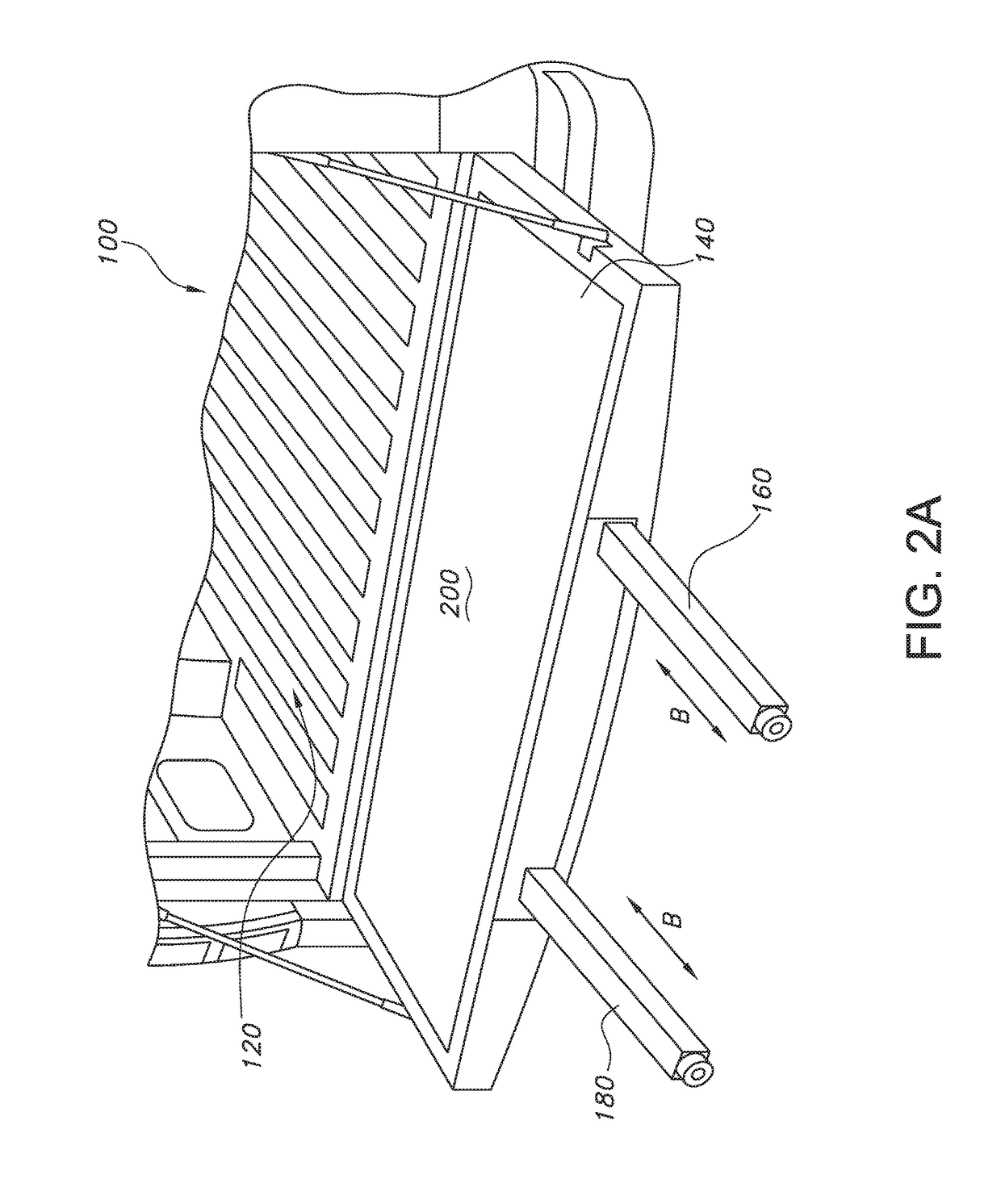 Vehicle cargo area extender work surface