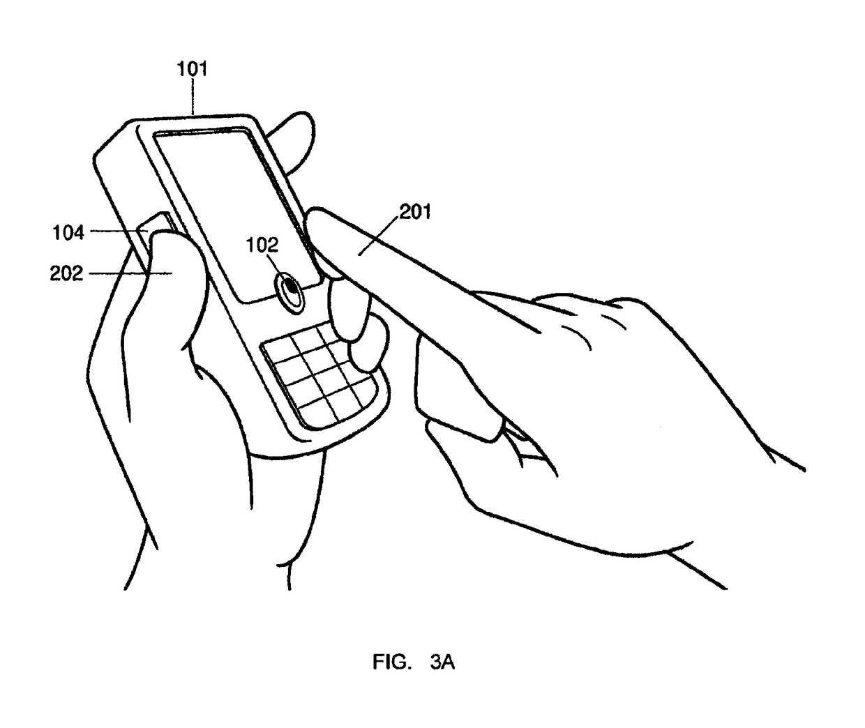 Camera-based user input for compact devices