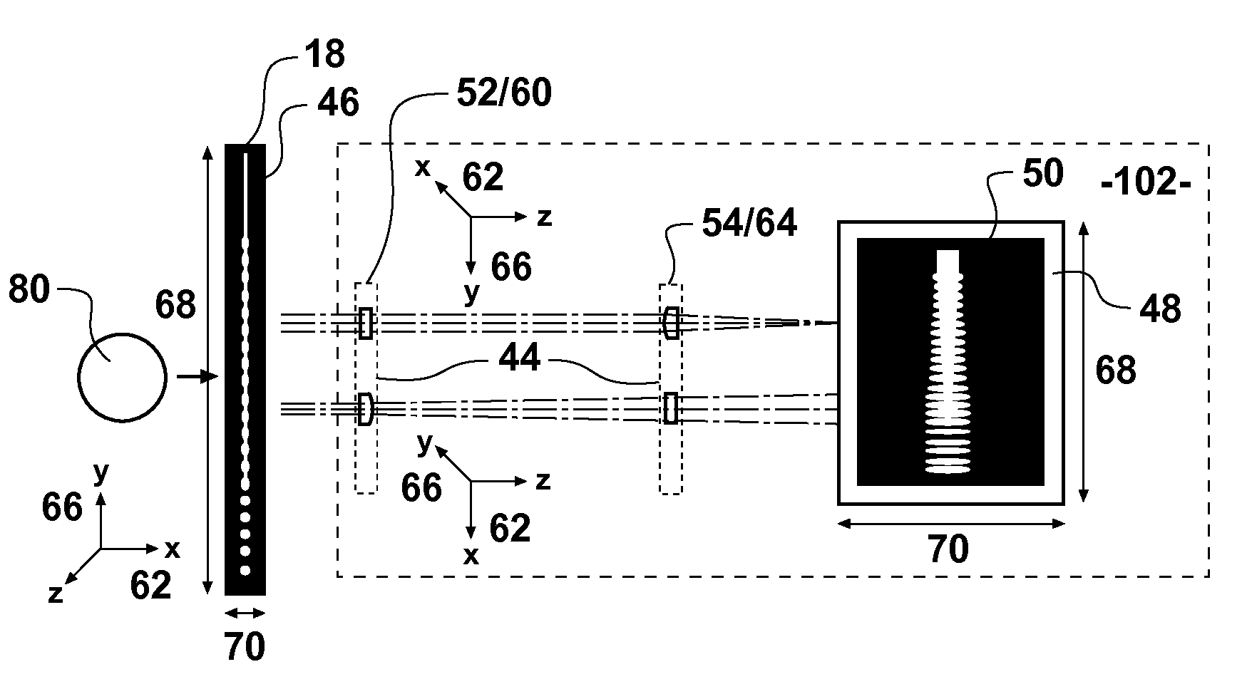 Fluid stream imaging apparatus