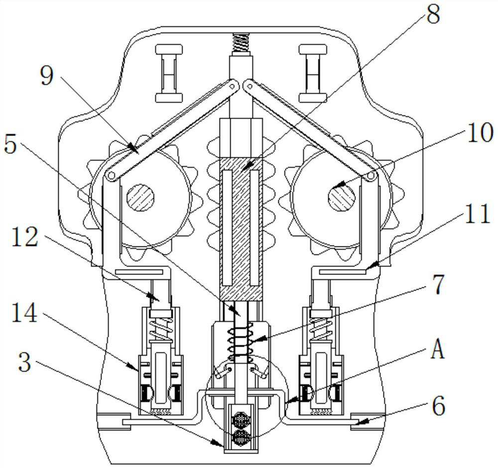 Large storage device with self-protection function based on thermal expansion principle