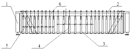 Fully prestressed and compositely integrally reinforced concrete structure