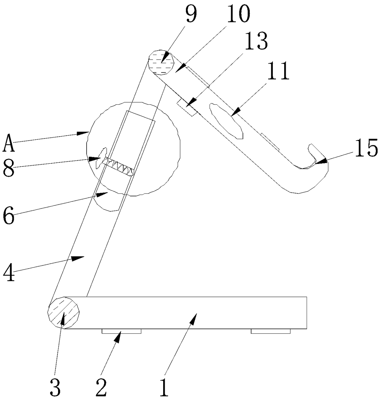 Portable support capable of fixing tablet computer