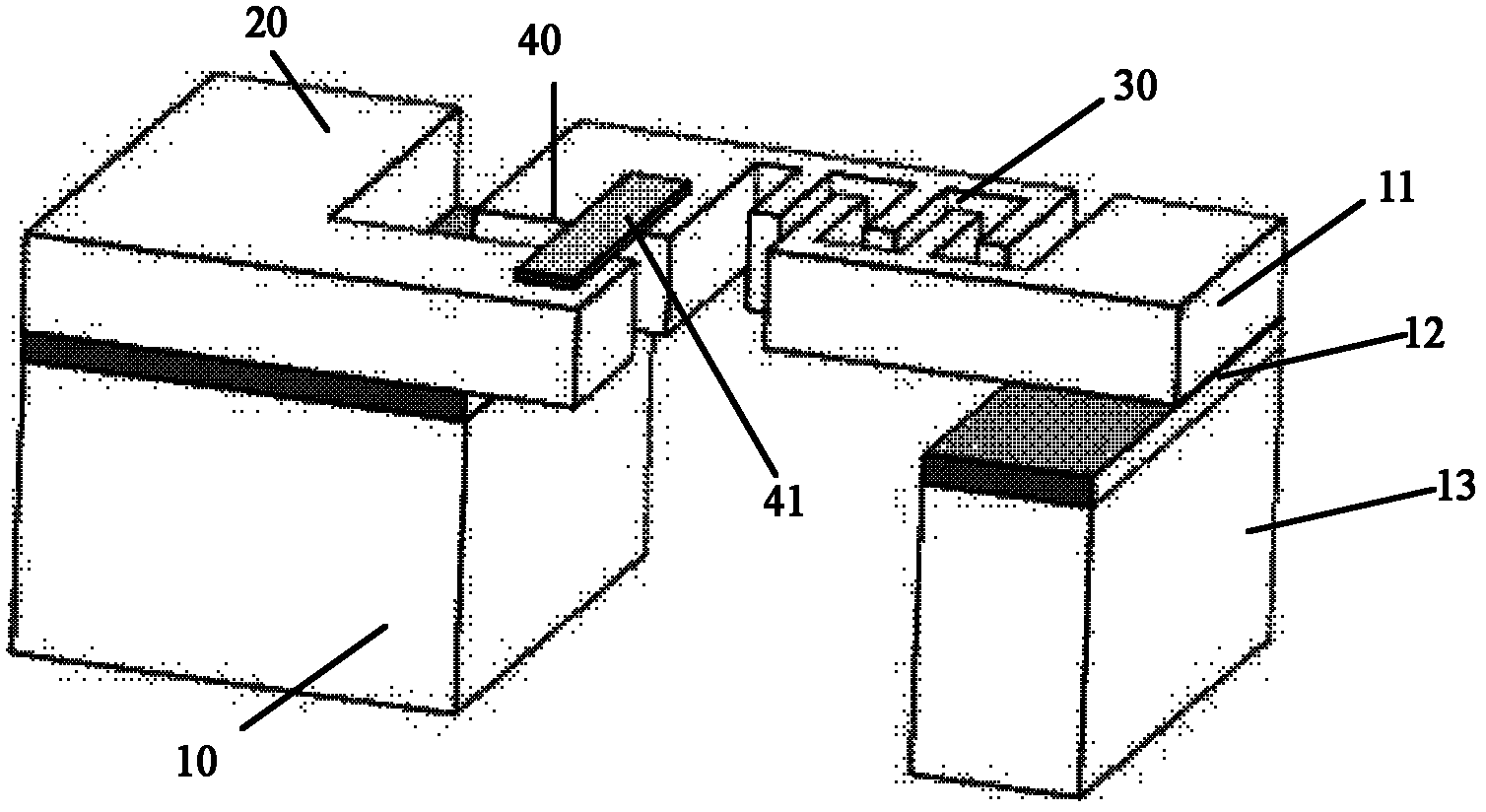 Micromechanical structure and integrated circuit monolithic integrated processing method