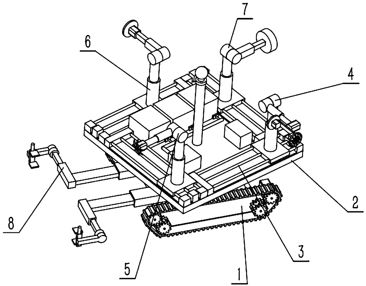 Automatic paint spraying robot