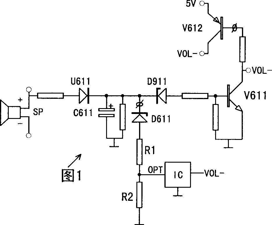 Automatic volume restrict in color TV and device of providing truly accompanying sound only