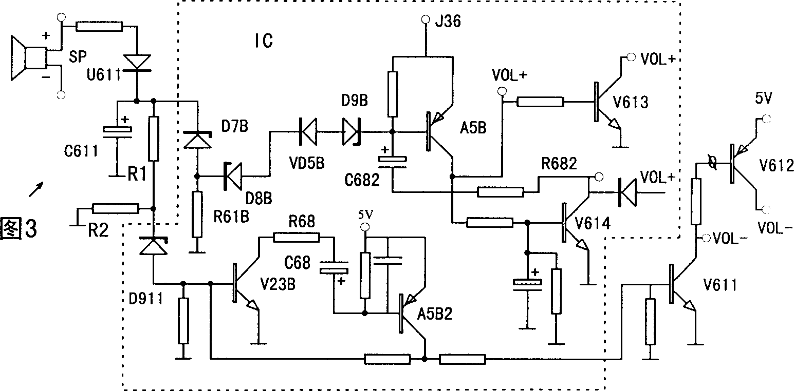 Automatic volume restrict in color TV and device of providing truly accompanying sound only