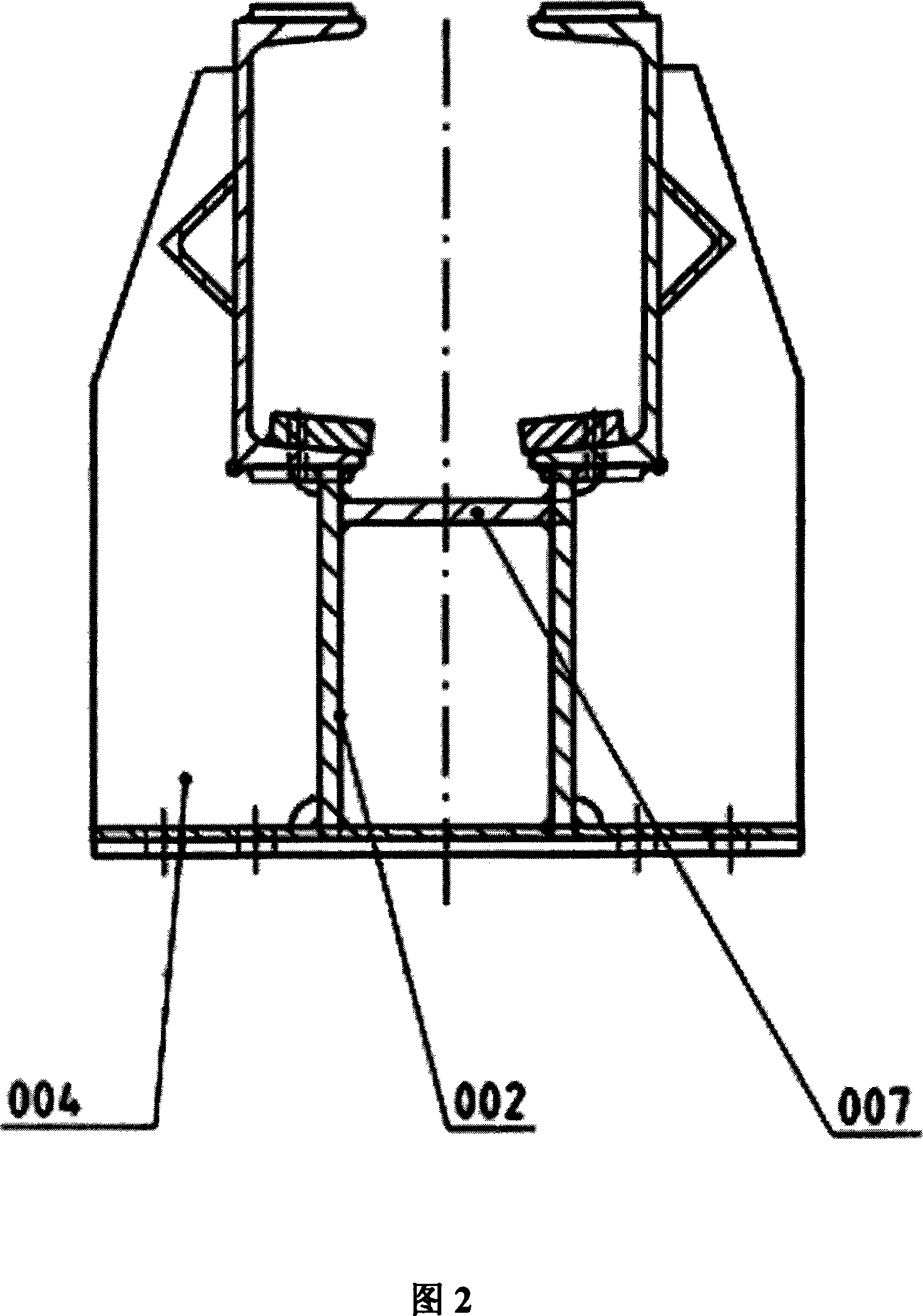 Technique of hot rolled plate and linear cooling bed for manufacturing trolley track girder