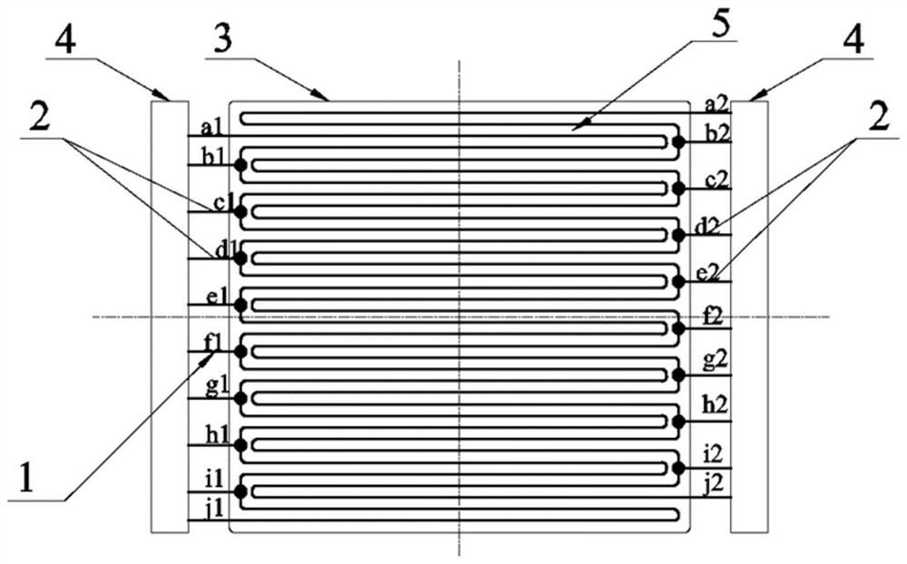 Battery heating film with variable heating power, and lithium ion battery