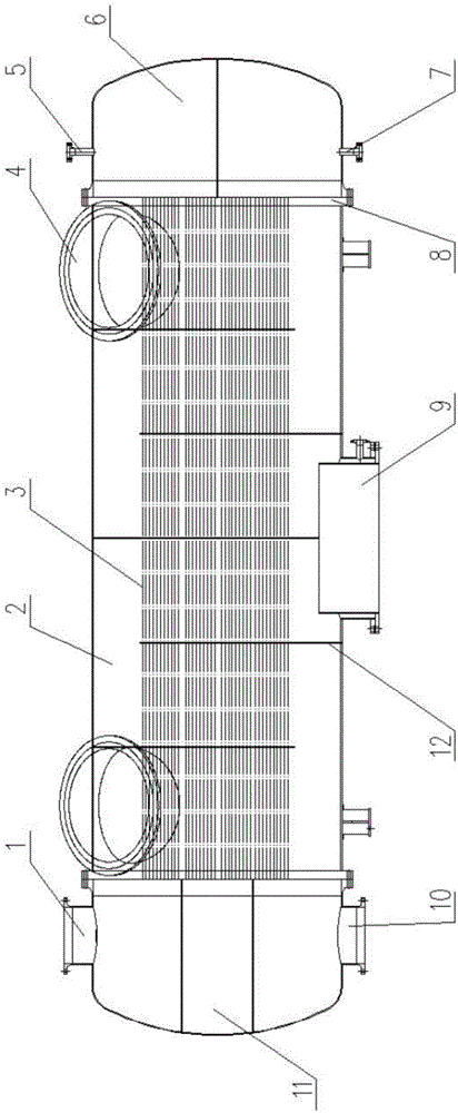 Condenser for acid steam