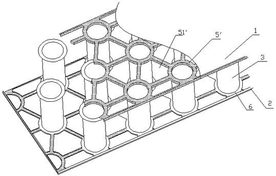 A sandwich metal sheet