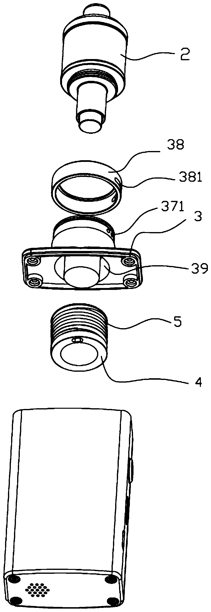 Atomizer having zigzag airflow passage