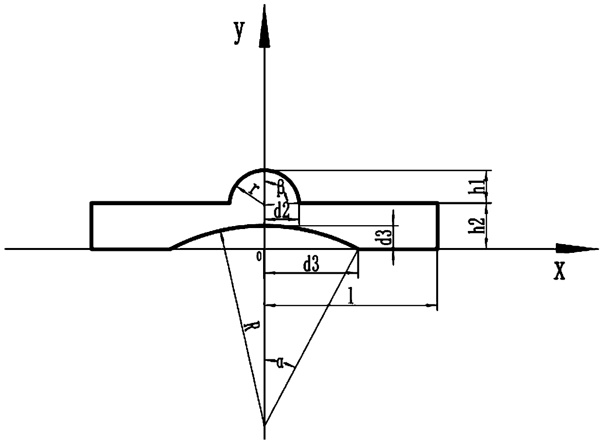 Rolling forming process for top-convex and bottom-concave special-shaped plate and roller structure