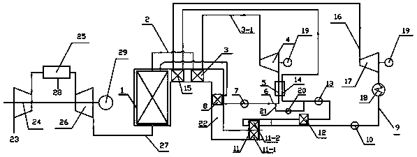 Brayton-cascade steam Rankine combined cycle power generation system