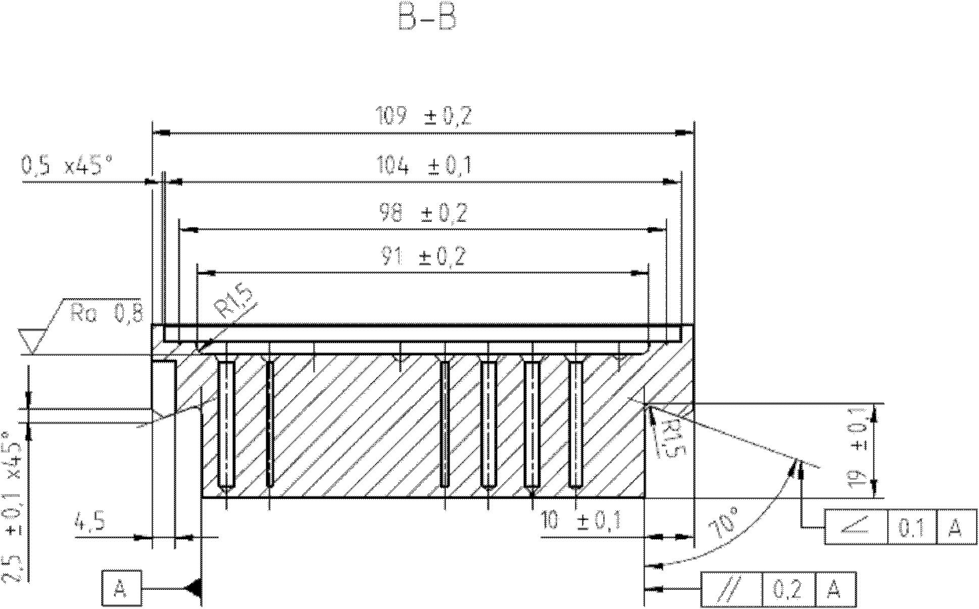 Method for producing fine denier terylene BCF filaments and spinning plate