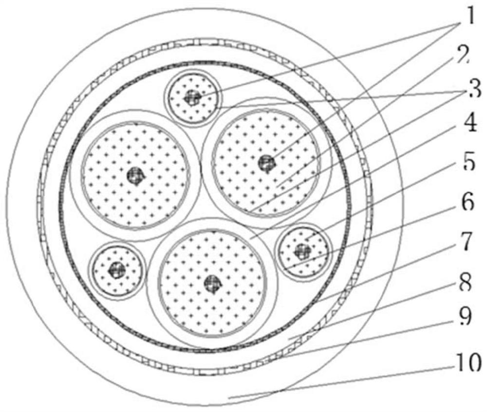 Special wear-resistant tensile cable for pile foundation equipment, and preparation process thereof