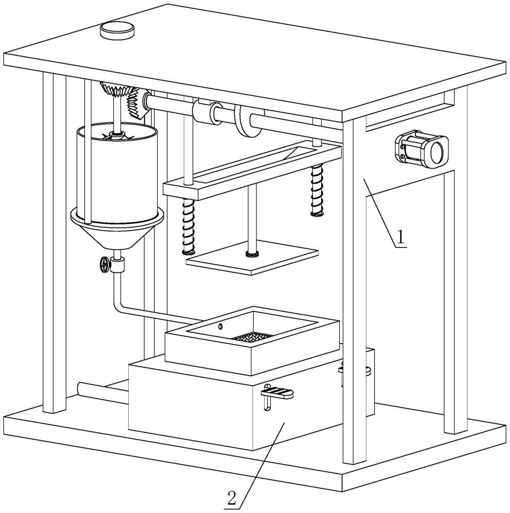 Recyclable filter cake filter pressing device based on sewage treatment