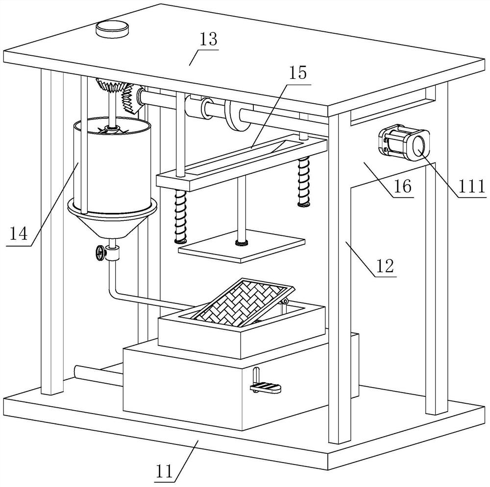 Recyclable filter cake filter pressing device based on sewage treatment