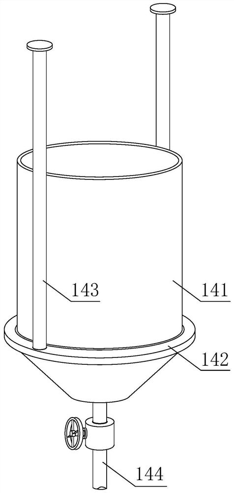 Recyclable filter cake filter pressing device based on sewage treatment