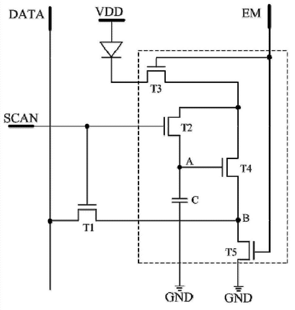 Organic light-emitting diode pixel circuit, driving method thereof and display panel thereof