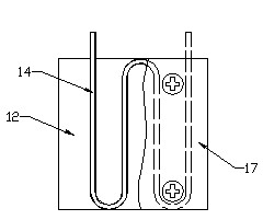 Internal heating device for clinical sample machine of glycosylated hemoglobin analyzer