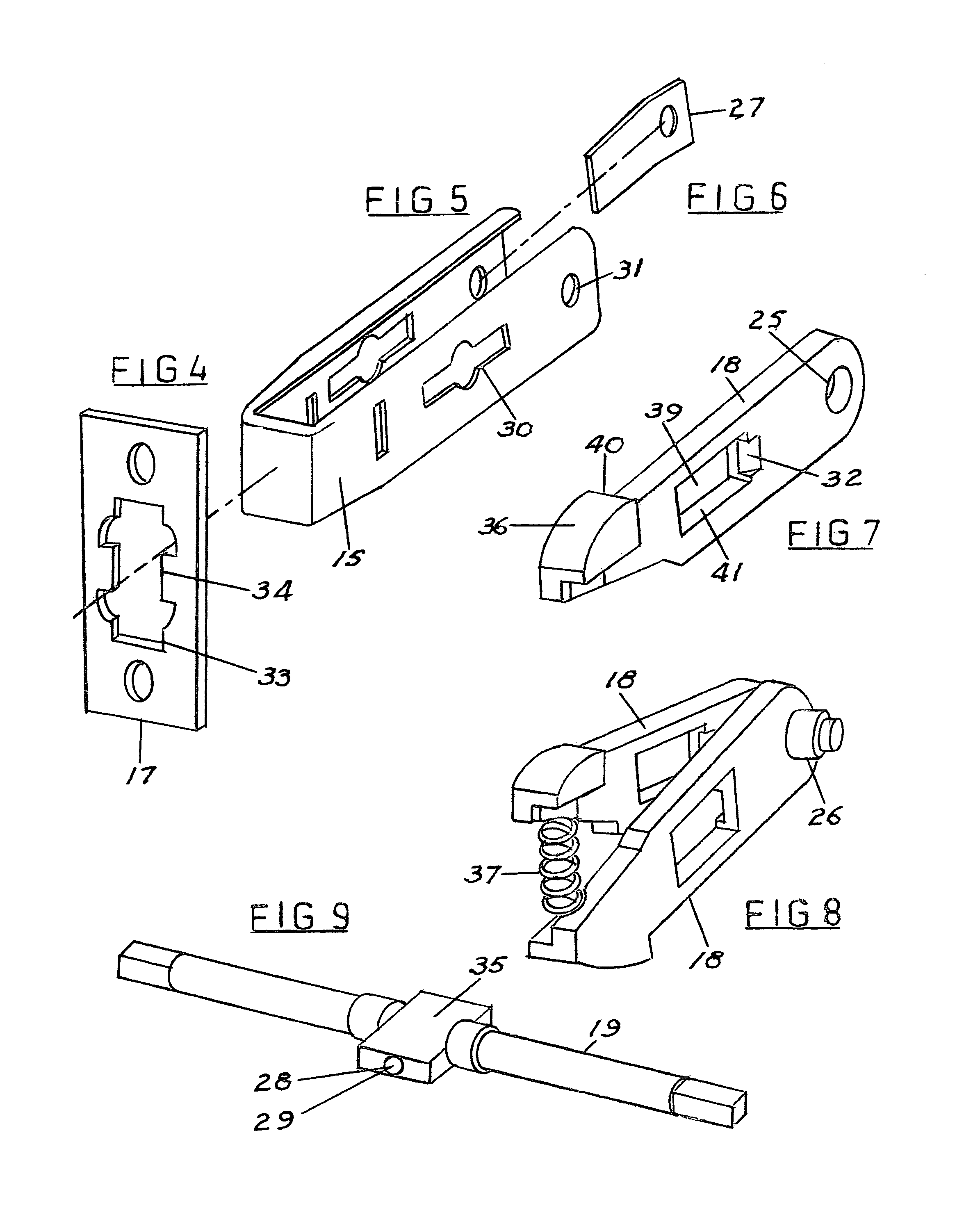 Lever-handled pocket door latching system
