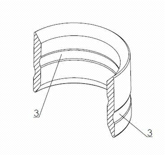 Small-caliber header conical internal pressure sealing device for boiler