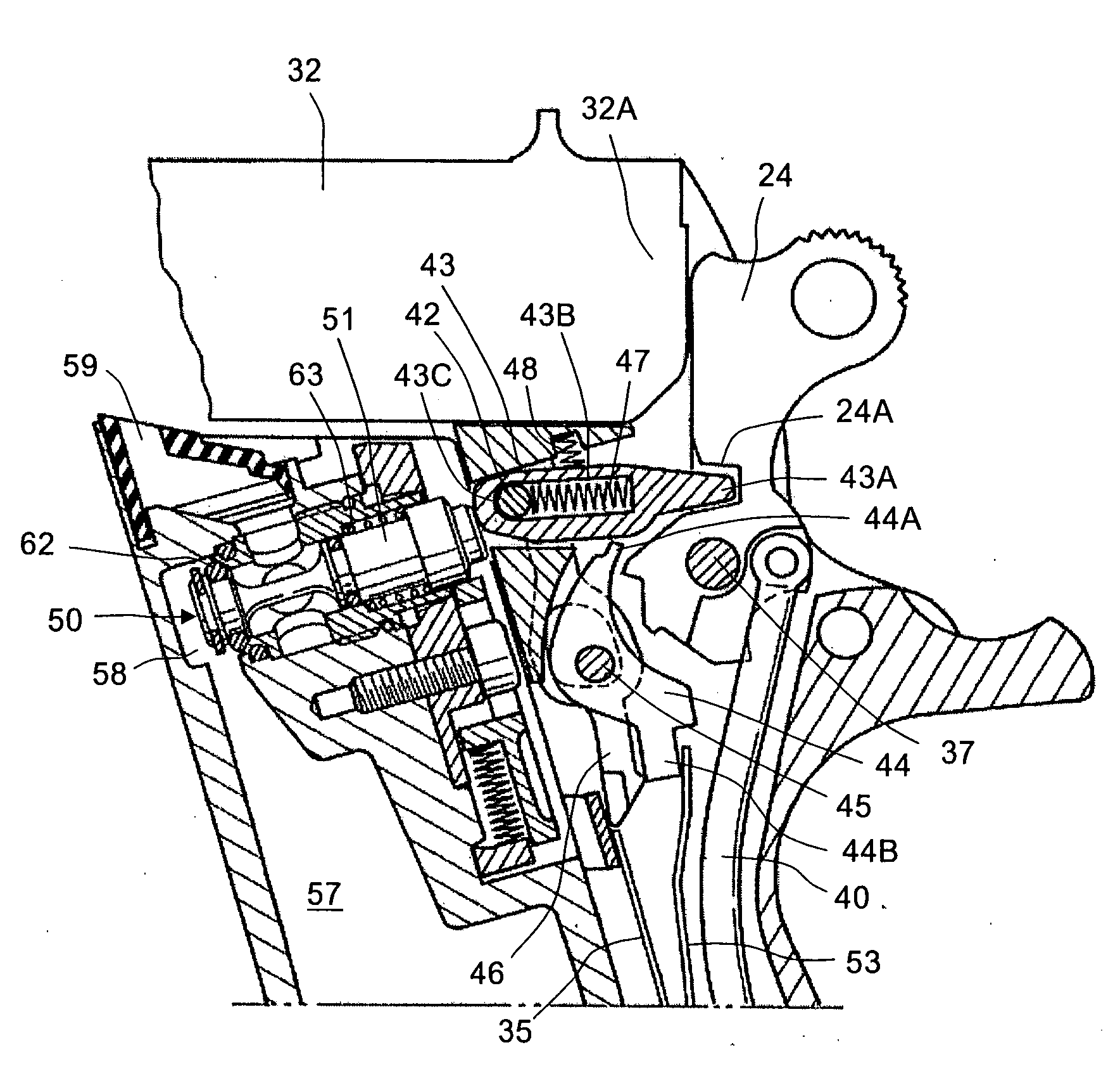 Gas supplying mechanism in a gas powered toy gun