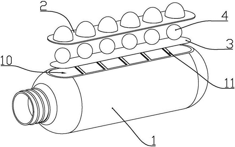 Manufacturing method for water storage bottle of water gun