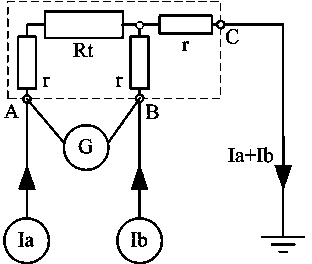 Three-wire-system thermal resistor measuring circuit