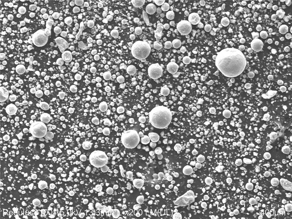 Method for preparing spherical titanium nitride powder through reaction atomization method