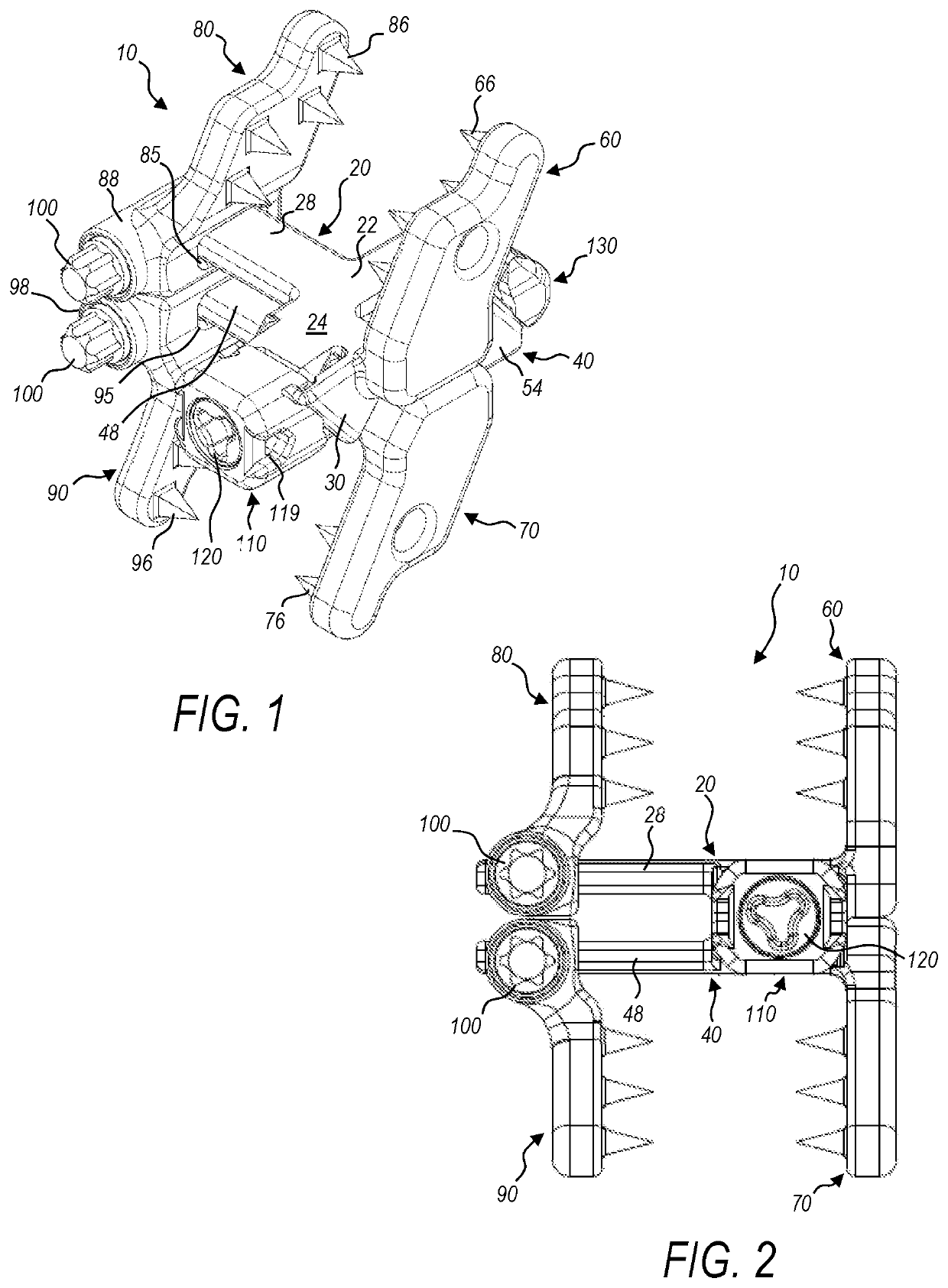 Expandable interspinous process fixation device