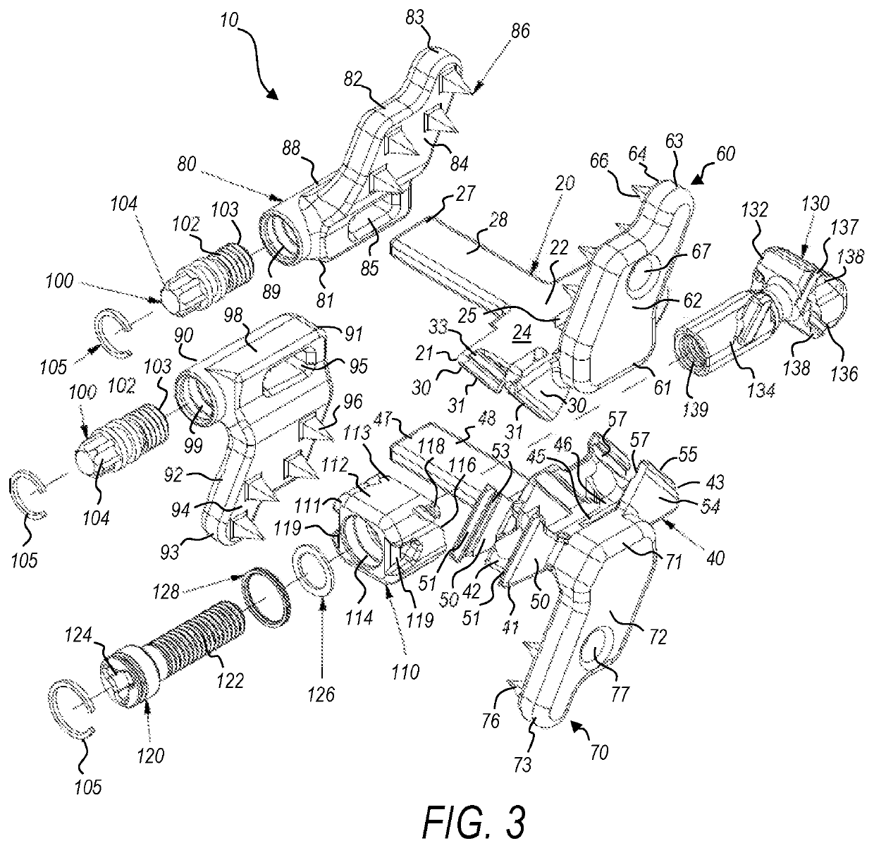 Expandable interspinous process fixation device