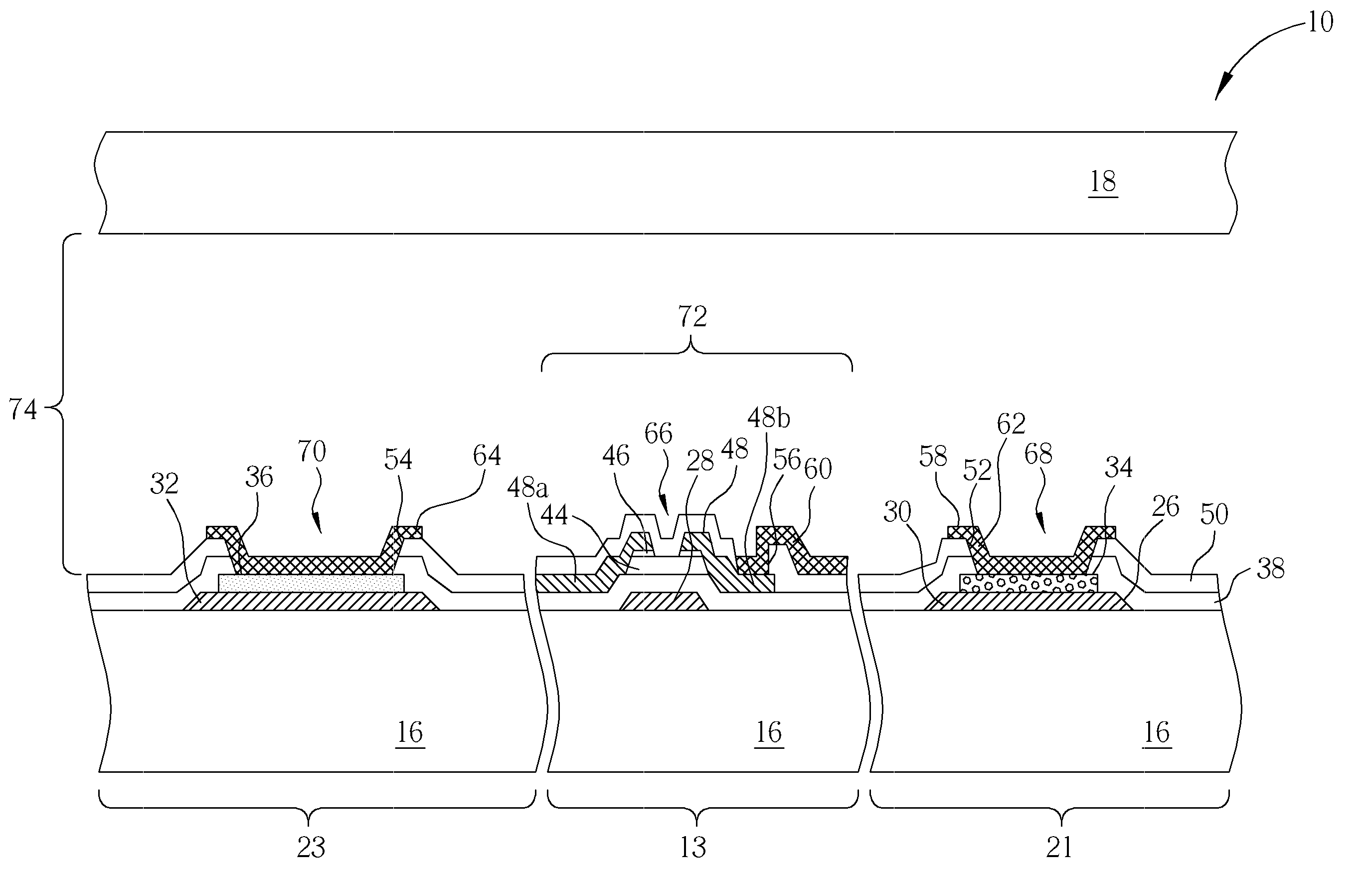 Flat display panel, UV sensor and fabrication method thereof