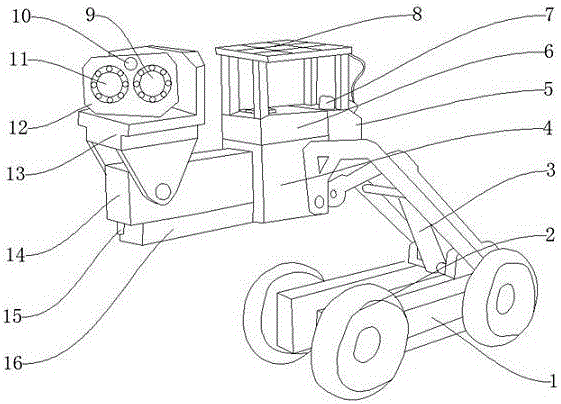 Self-propelled robot used in transformer substation for patrolling and power failure monitoring