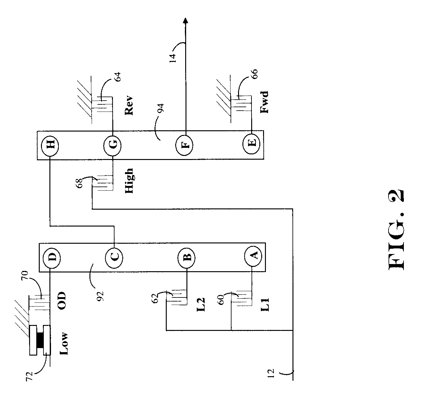 Multiple speed automatic transmission