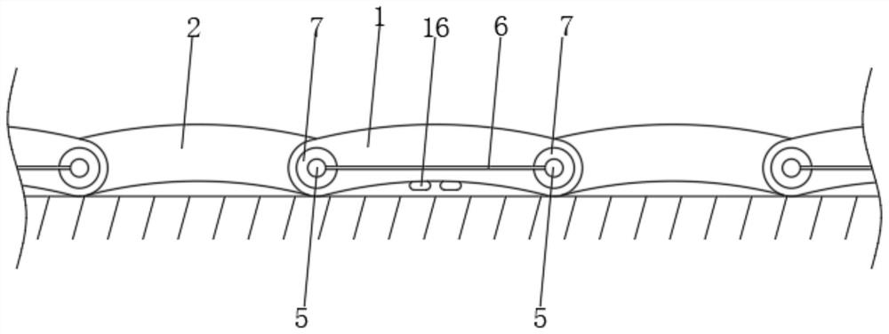 Chain type hoop applicable to various installation environments and using method thereof