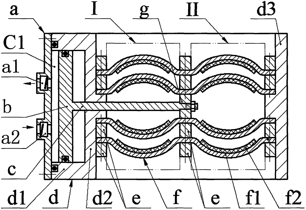 Plunger pump driven by piezoelectric chip vibrators