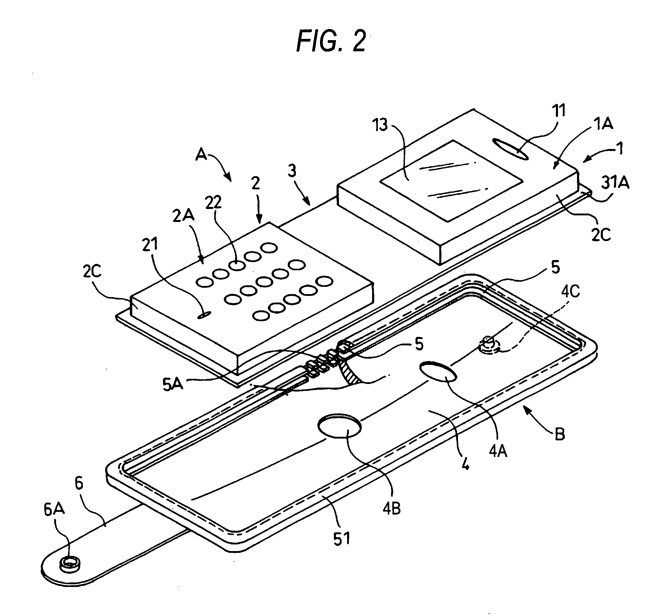 Connection device, electronic apparatus with the same, and folding portable terminal device