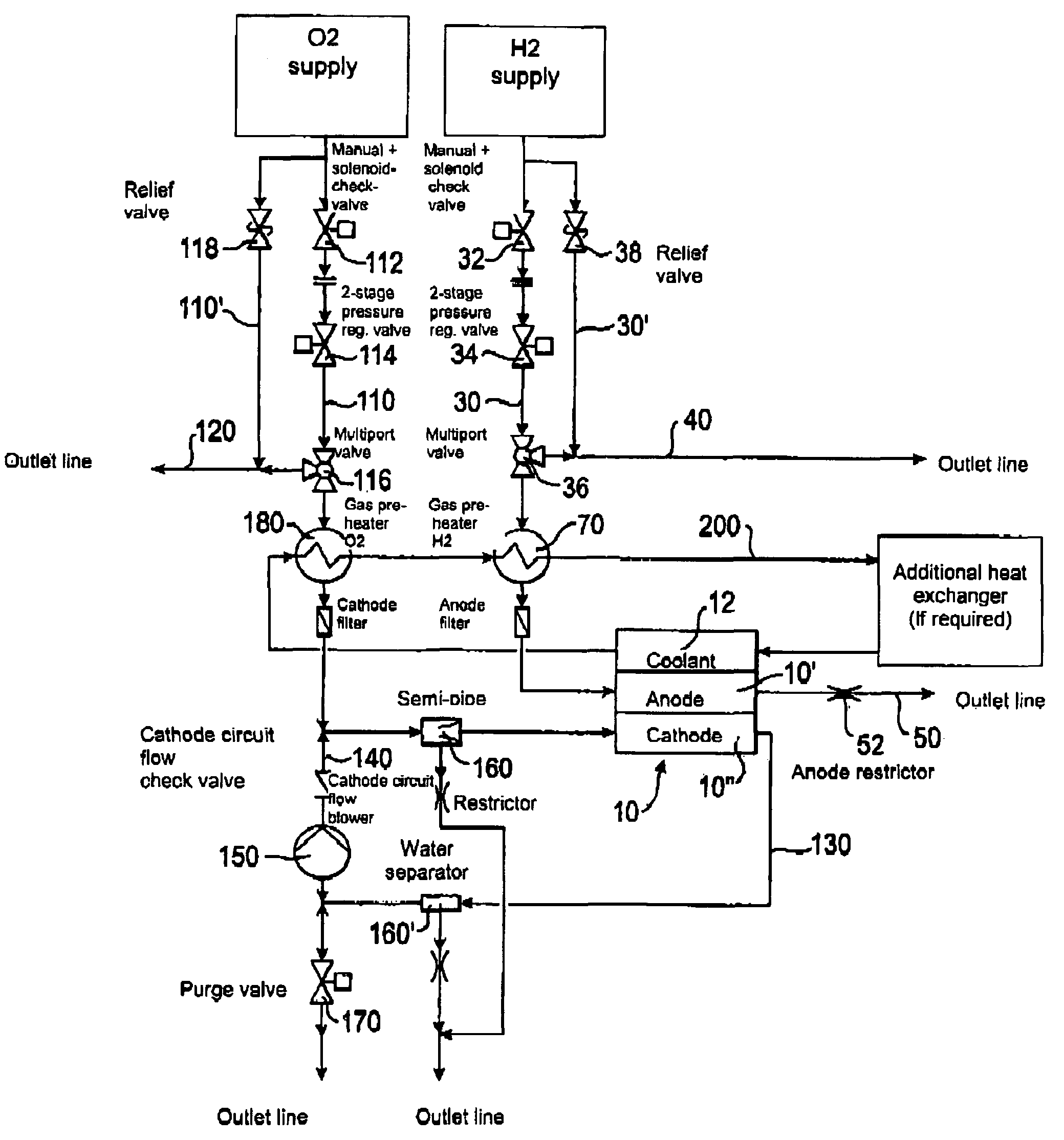 Aircraft having a fuel cell