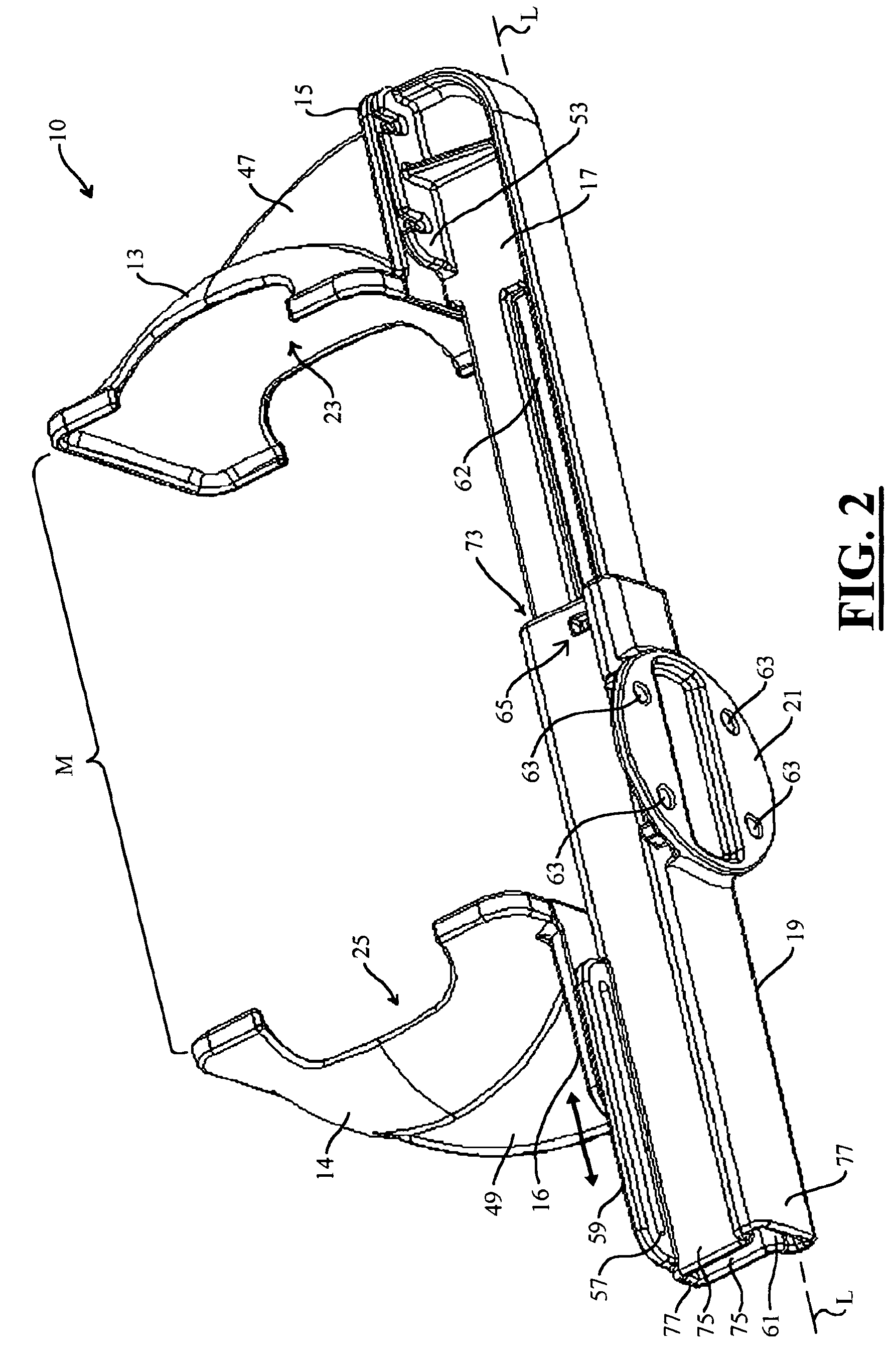 Thumb release mounting apparatus