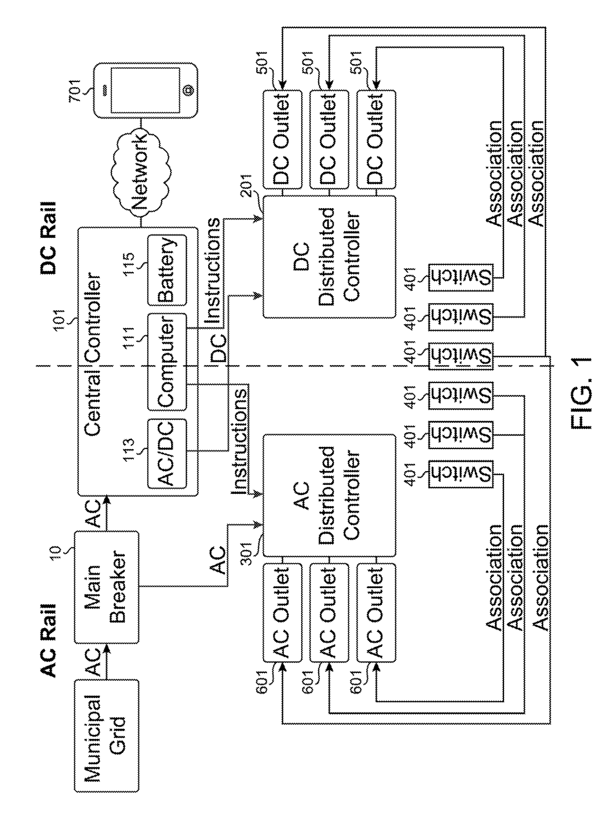 Reconfigurable power control system